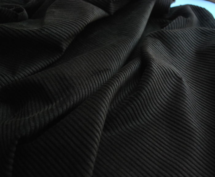 Corduroy fabric cotton dark brown