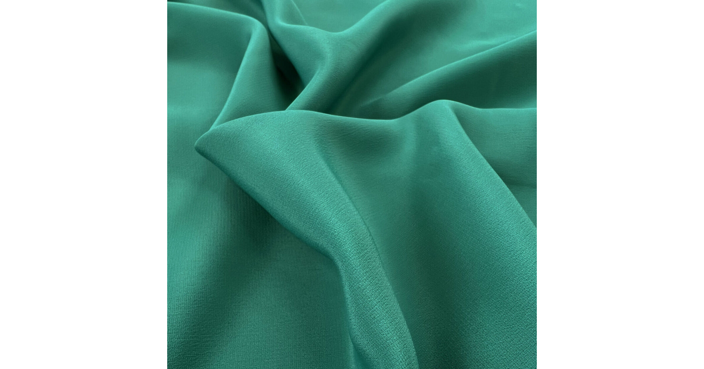 Acetate Poly Silk Green Dress Fabric Danbury Crepe Jade