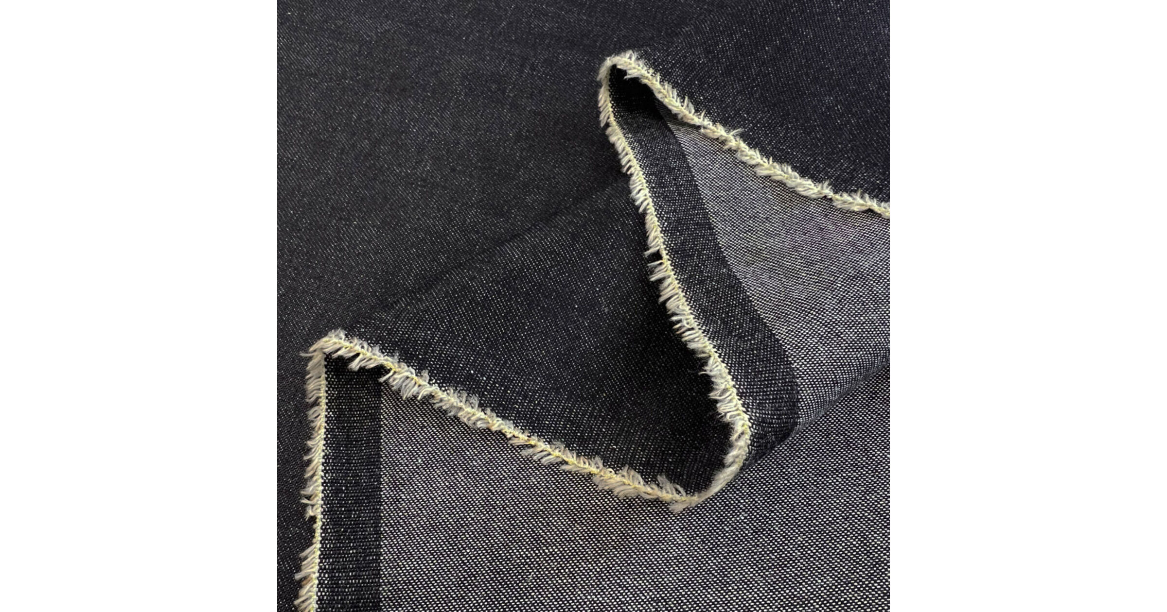 Remnant (4.44m) Indigo Cotton Elastane Stretch Fabric | 6oz Denim - Ernest