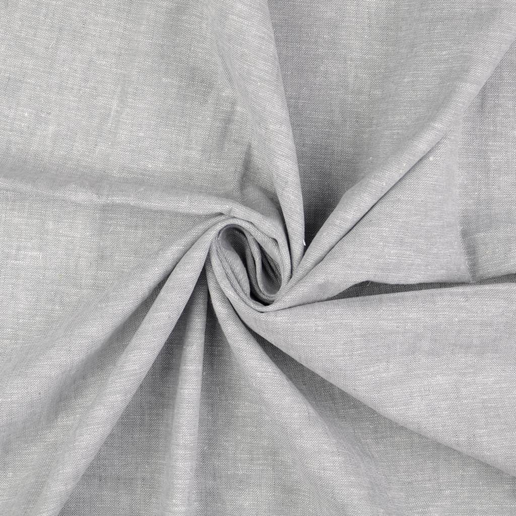 Linen Cotton Blend Chambray Dressmaking Fabric