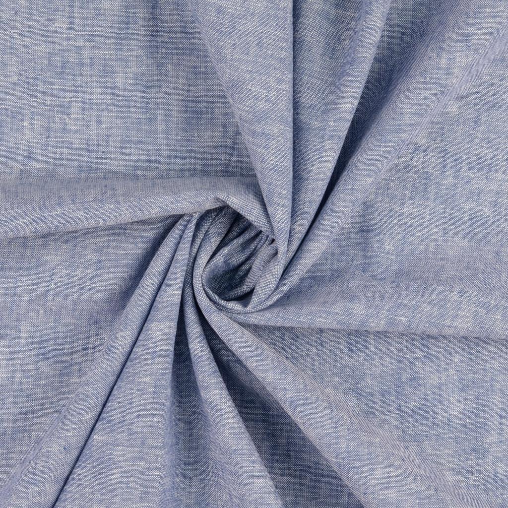 Linen Cotton Blend Chambray Dress Fabric