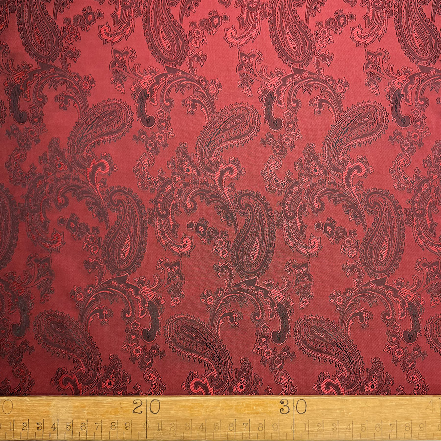 Orange Paisley Poly/Viscose Lining – Yorkshire Fabric