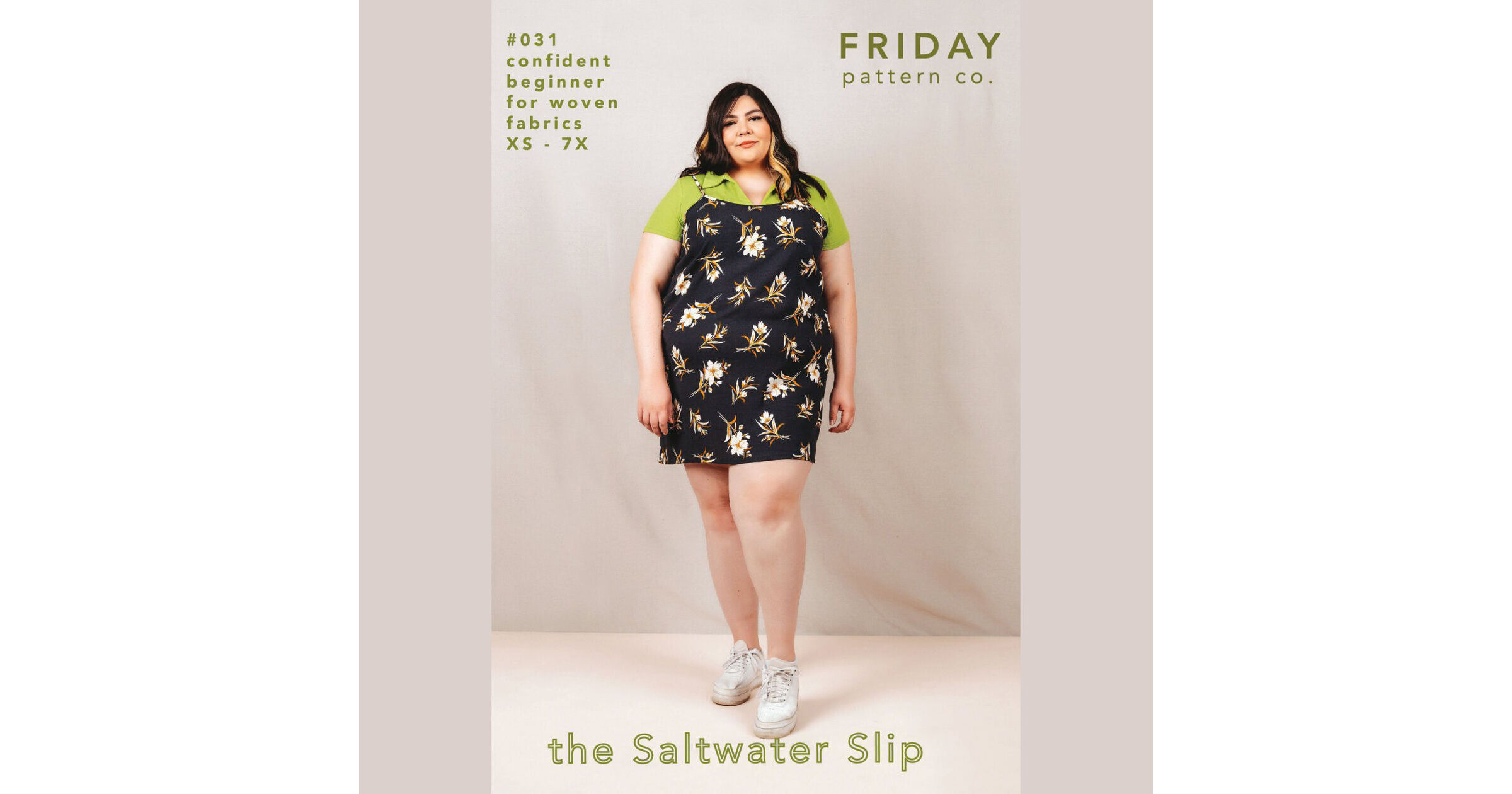 The Saltwater Slip Dress Sewing Pattern, Size XS-7X, From Friday Pattern  Company NEW, Please See Description and Pictures for More Info 