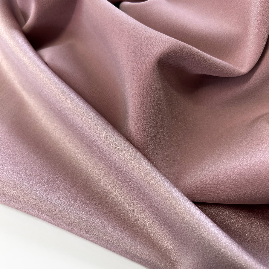 Retro Abstract Dressmaking Fabric - Viscose Satin - Pucci Blue