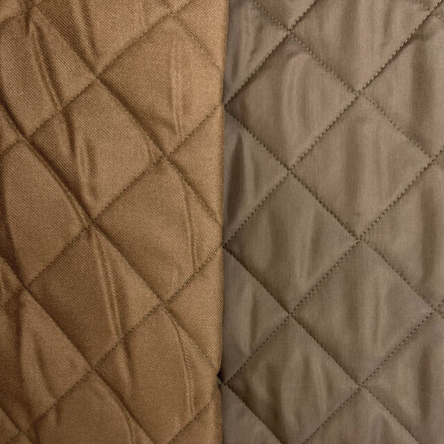 Howarth - Plain Quilted Fabric - Tan