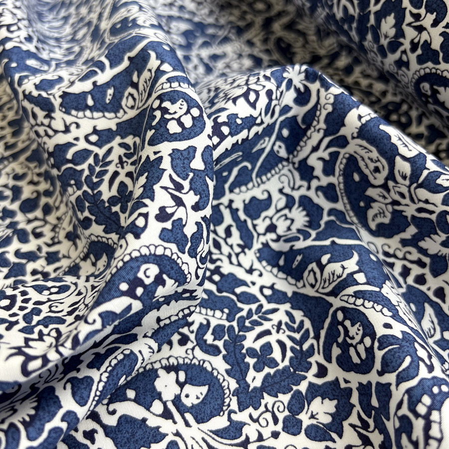 Paisley Floral Poplin Print Dress Fabric | Frankie Cotton