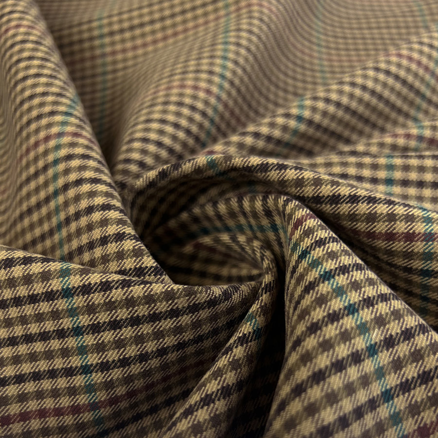 Raymond Dark Brown Polyester Viscose Self Checks Unstitched Suiting Fabric  | Checked trousers, Suit fabric, Fabric online