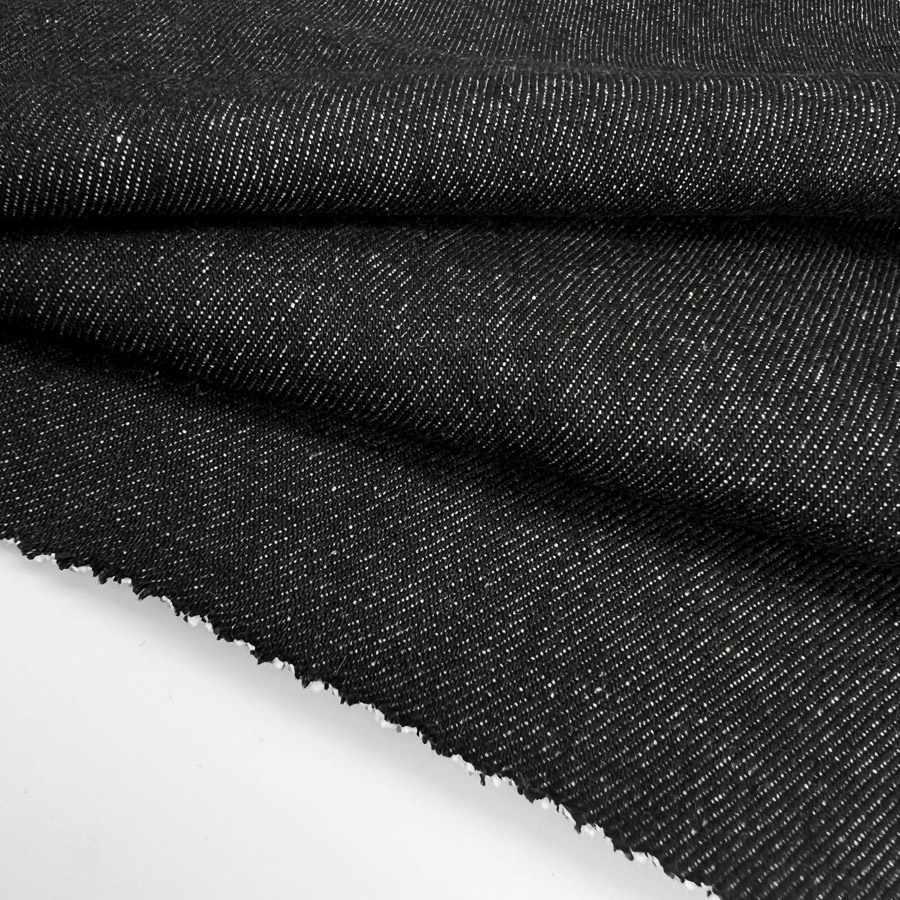 Wild Thing Black Coreva 100% Compostable Stretch Denim Fabric
