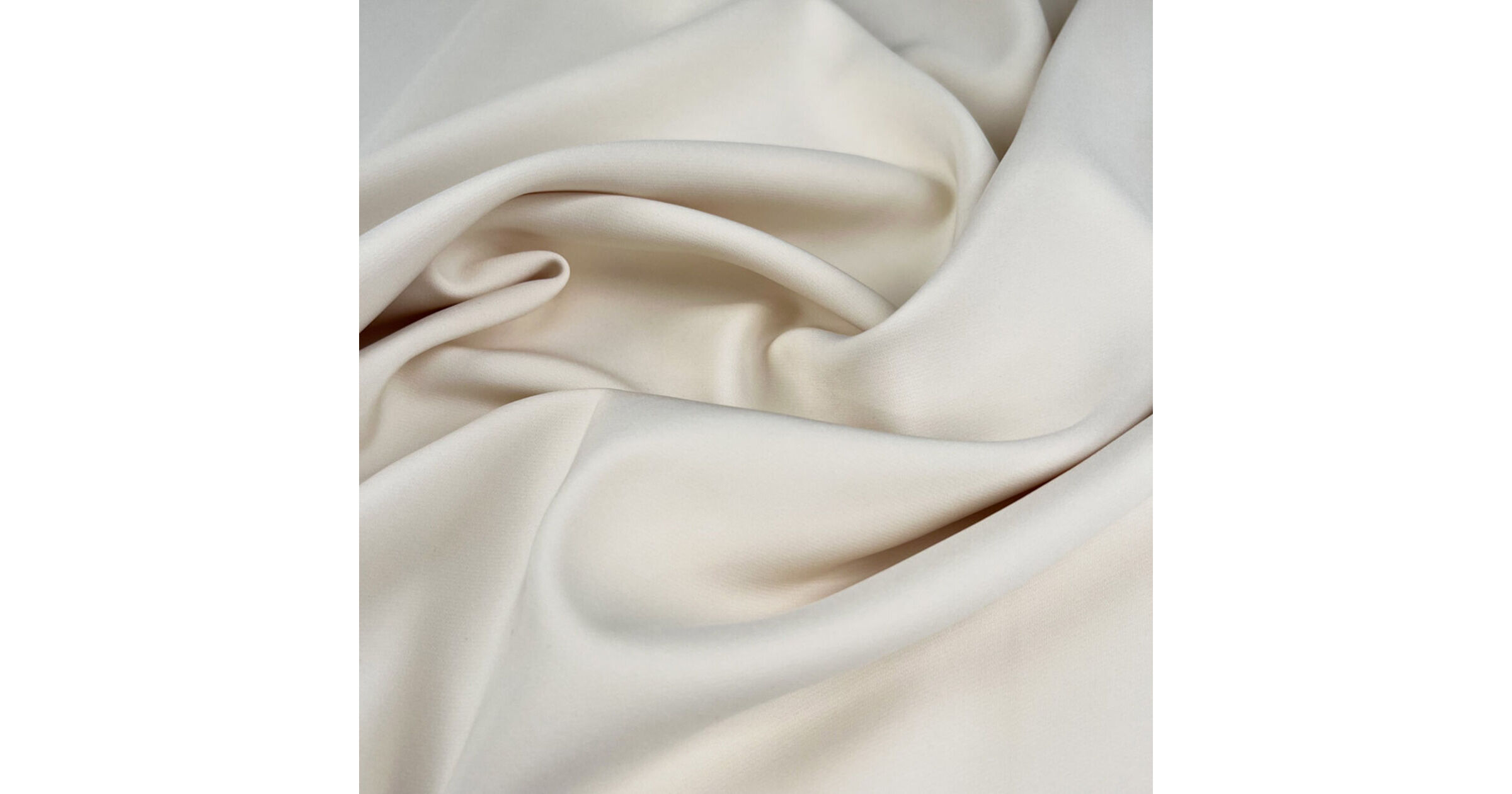 Two-Way Stretch Polyester Spandex Suit Fabric | Elona - Ecru