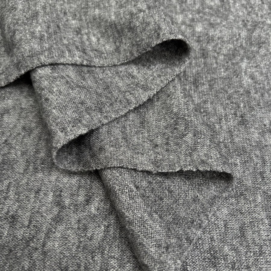 Poly Viscose Blend Knit in Silver