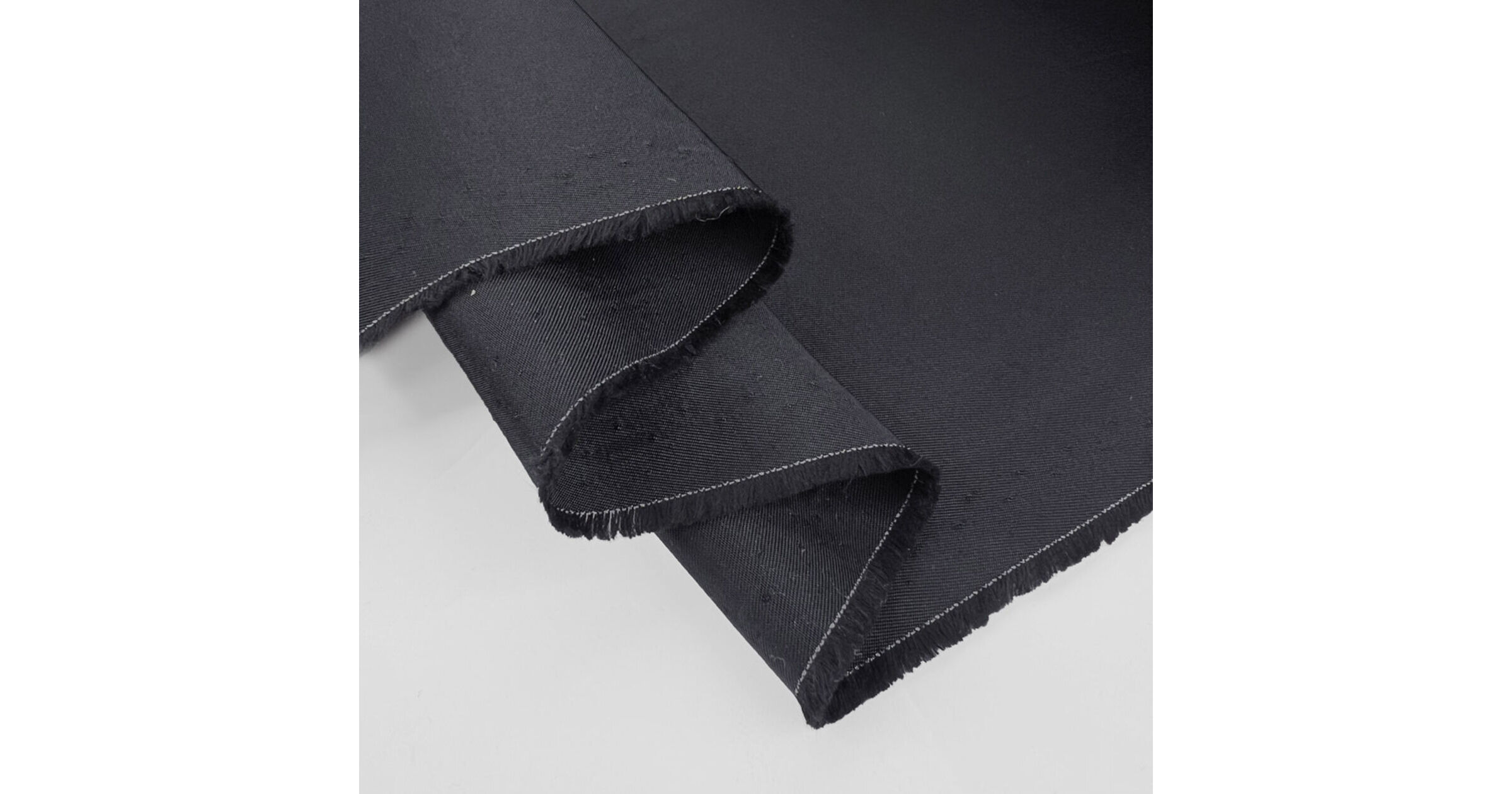 Black Cotton Nylon Trouser & Dress Fabric | Aventura