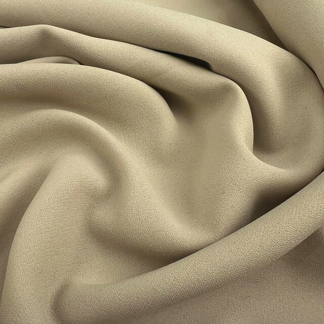 Taupe Crepe Fabric-Crepe Fabric-Poly Crepe-Bridal Fabric-Apparel  Fabric-Medium Crepe-Manhattan Crepe-www.ViaFabrics.com
