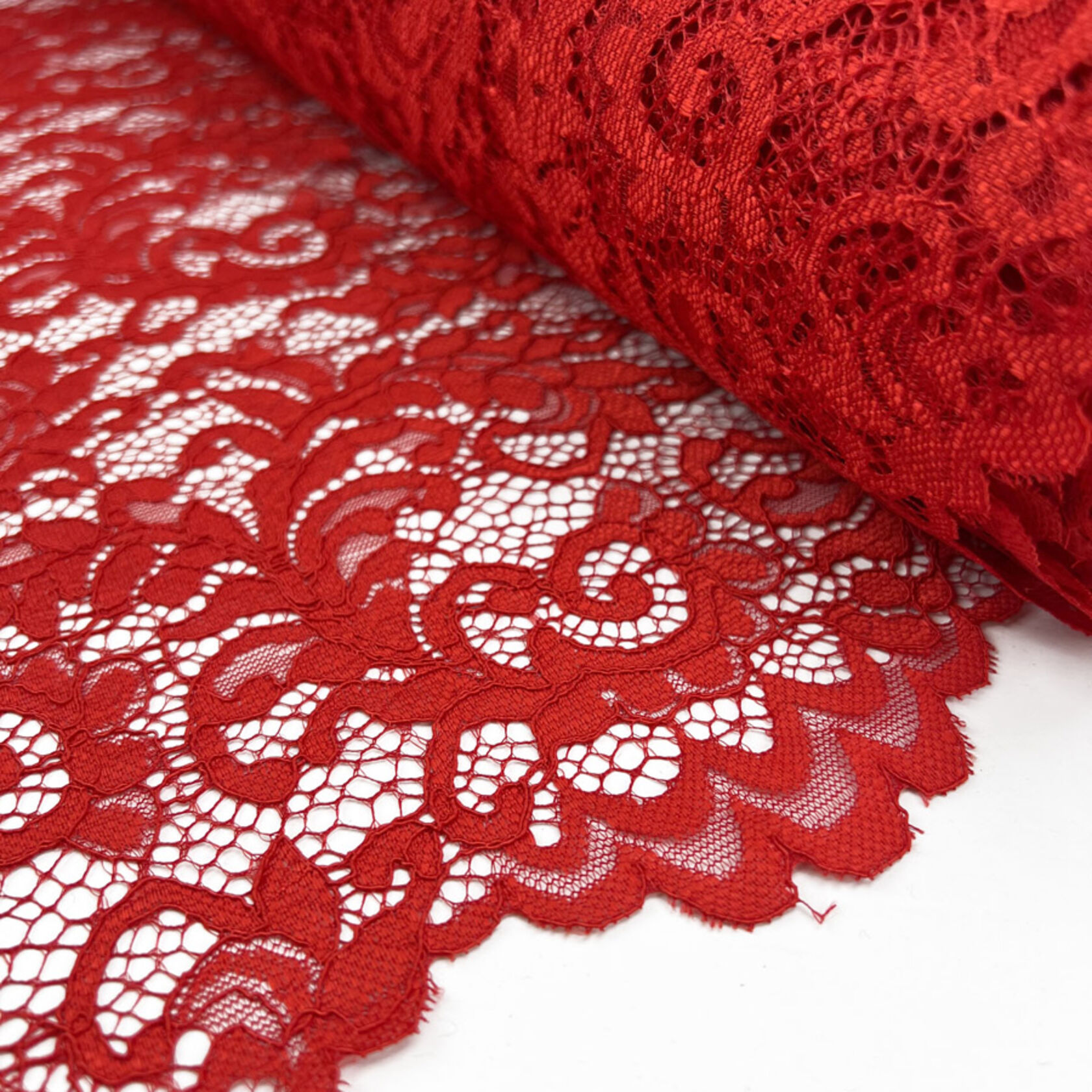 Red Lace Fabrics Crocheted Gown Fabric Hollowed Out Embroidered Florals Lace  Fabrics Retro Venice Lace Supplies -  Australia