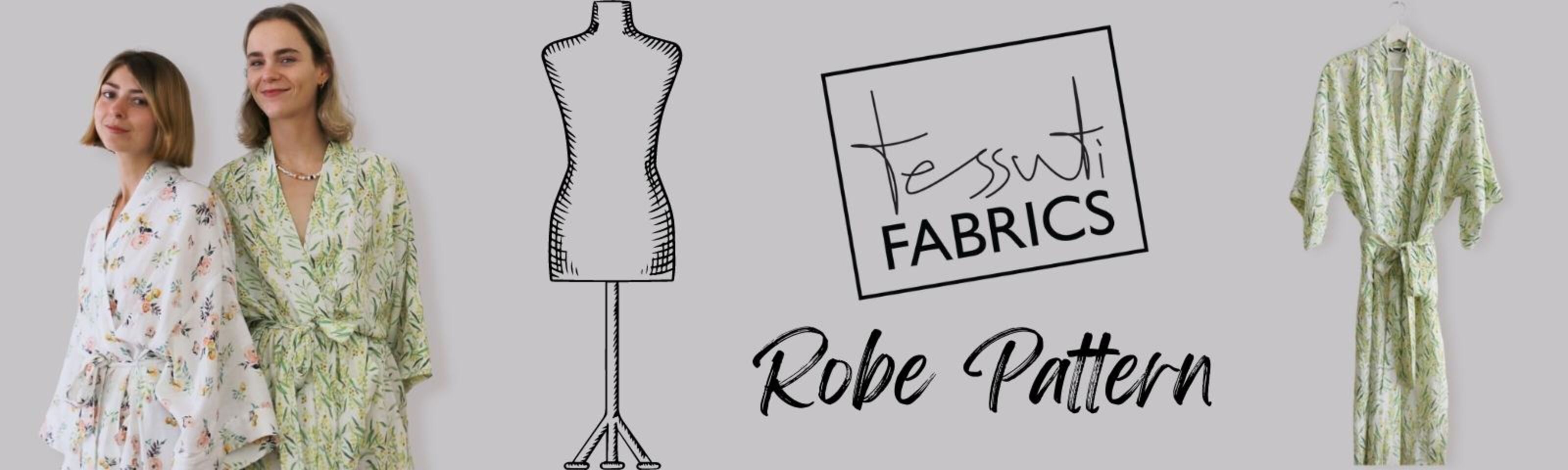 PDF Sewing Pattern: Men's Dressing Gown Robe - Luxurious DIY Gift