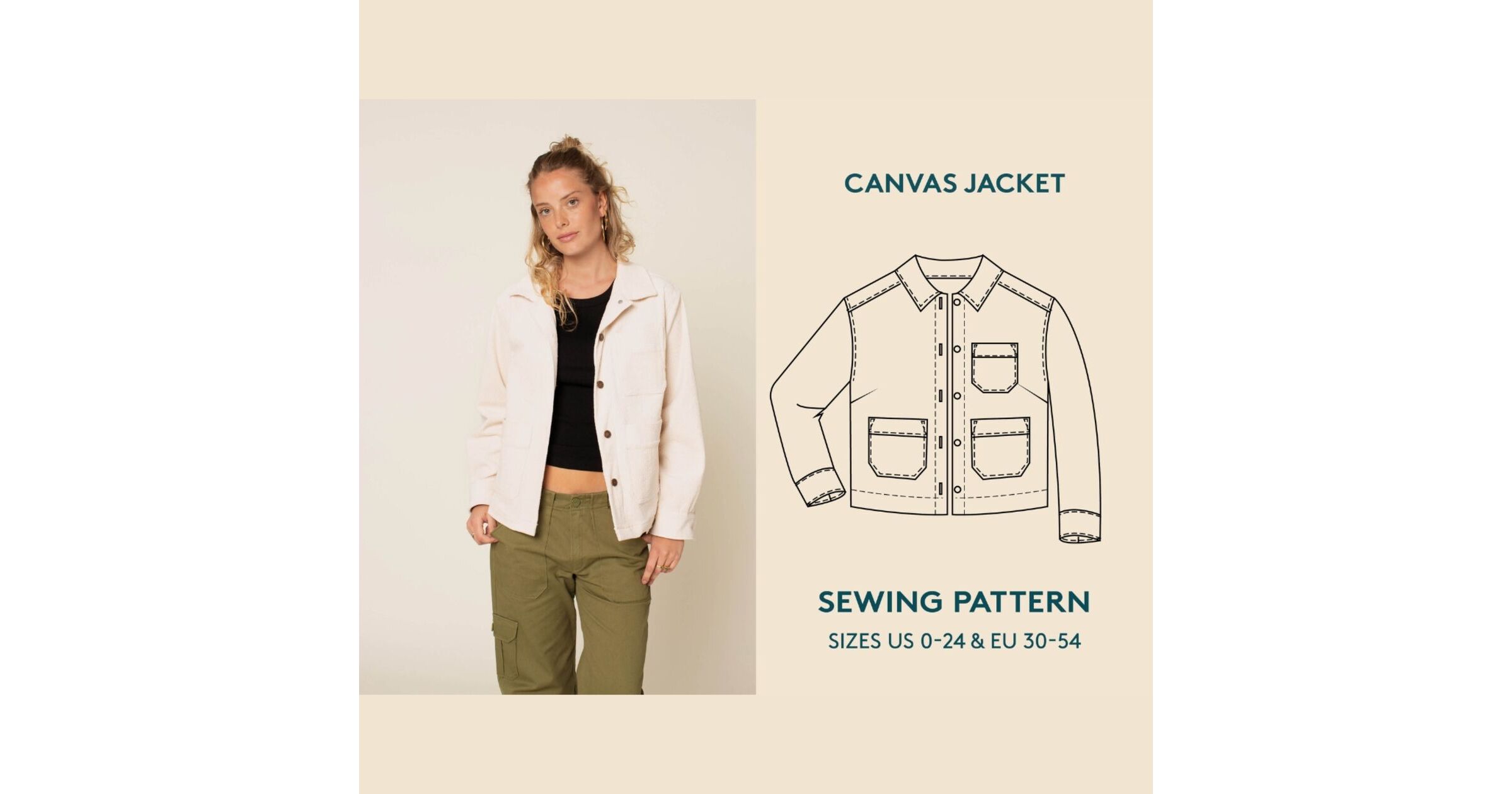 Canvas Jacket, Paper Sewing Pattern