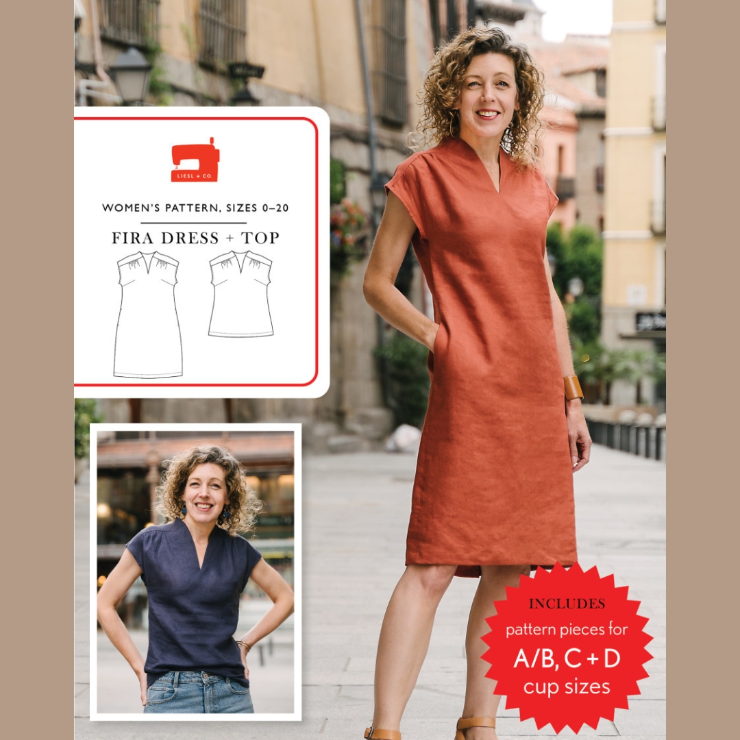 Fira Dress & Top Paper Sewing Pattern | Liesl + Co (Sizes 0-20)