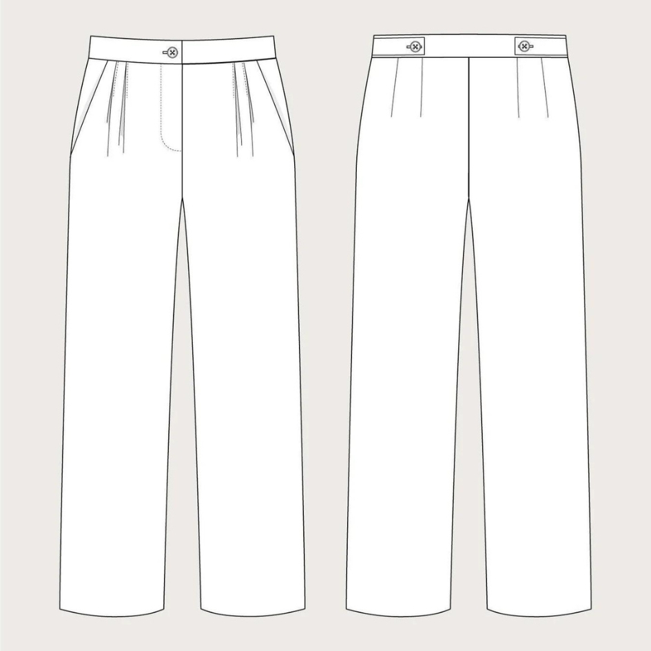 The Assembly Line : High Waisted Trouser Pattern