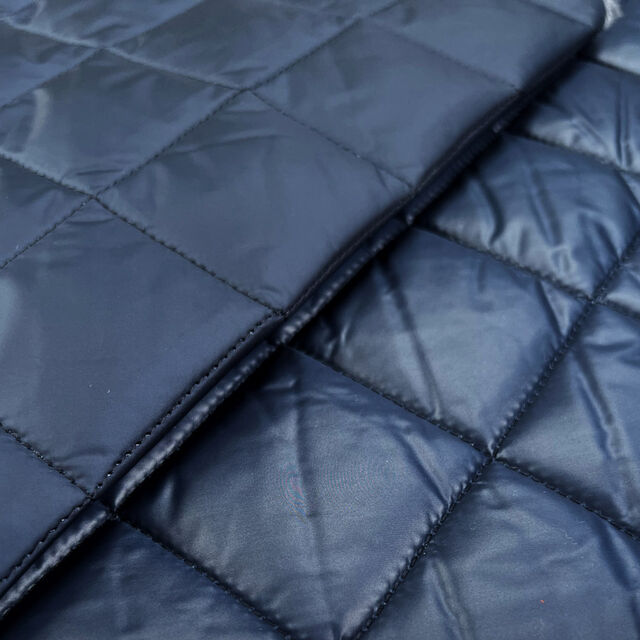 Teal Diamond Double Faced Quilted Fabric