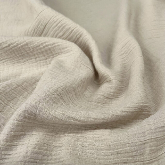 Dressmaking Fabric, Double Gauze Cotton - Slate Marl