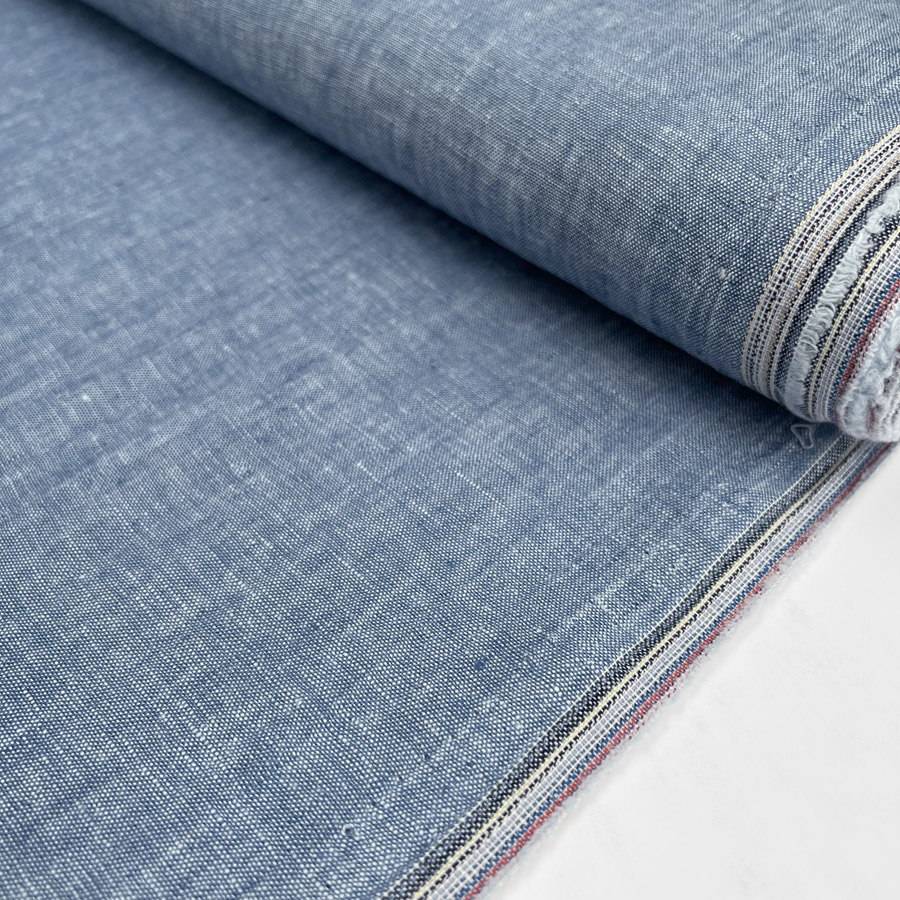 Linen denim shops fabric