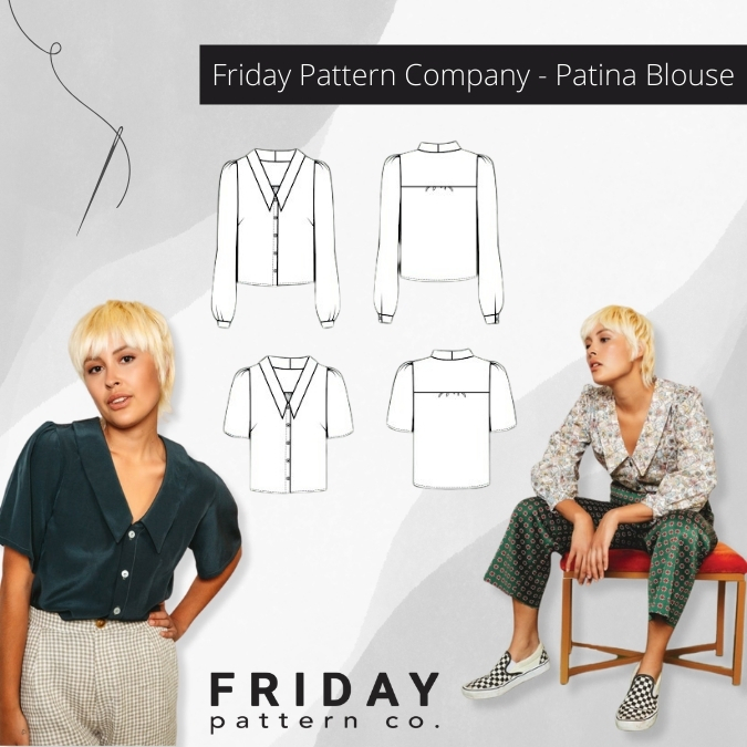 2. Friday Pattern Company - Patina Blouse