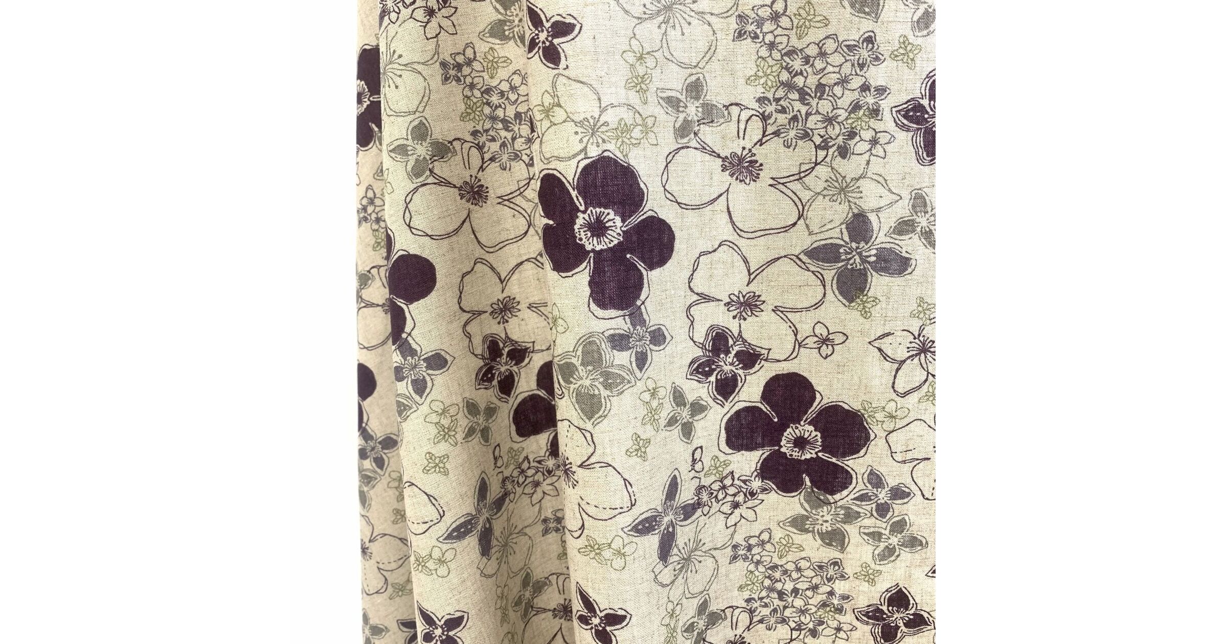 Linen Viscose Blend Floral Shirting Fabric – Lauren Primrose