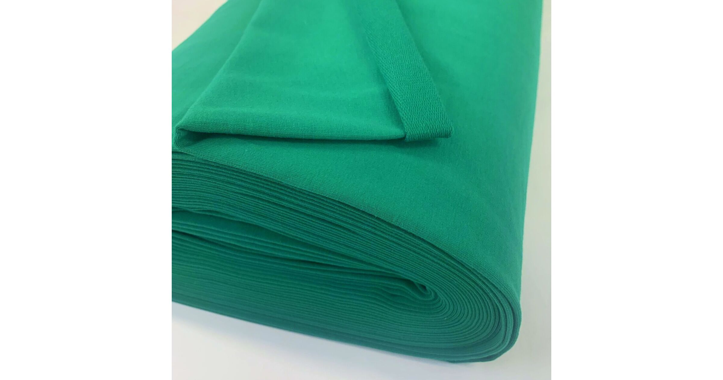 100% Cotton Fleece (Brushed) - Emerald Blue