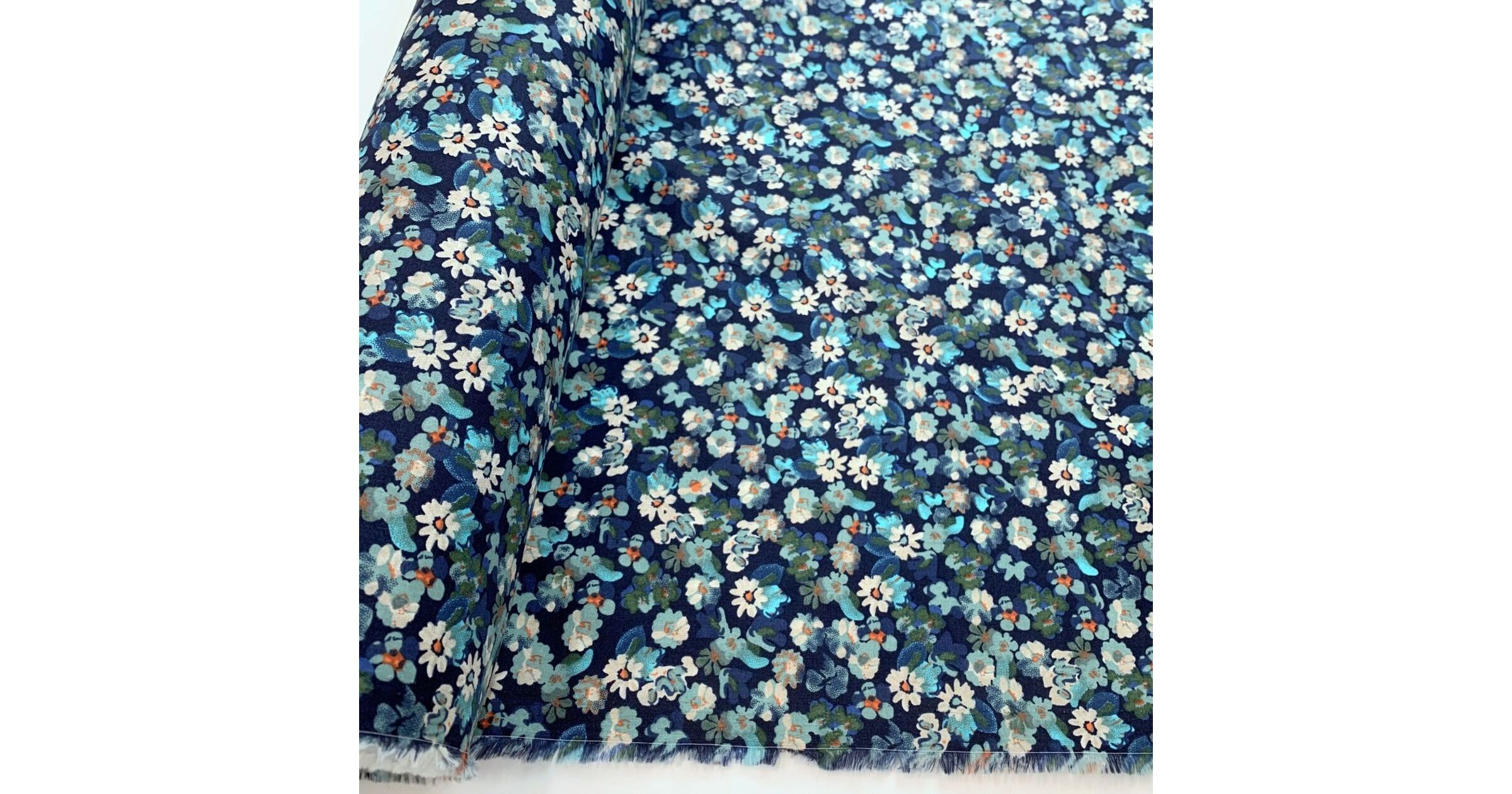 Printed Dress Fabric | Pima Cotton Lawn - Floral Colourscene