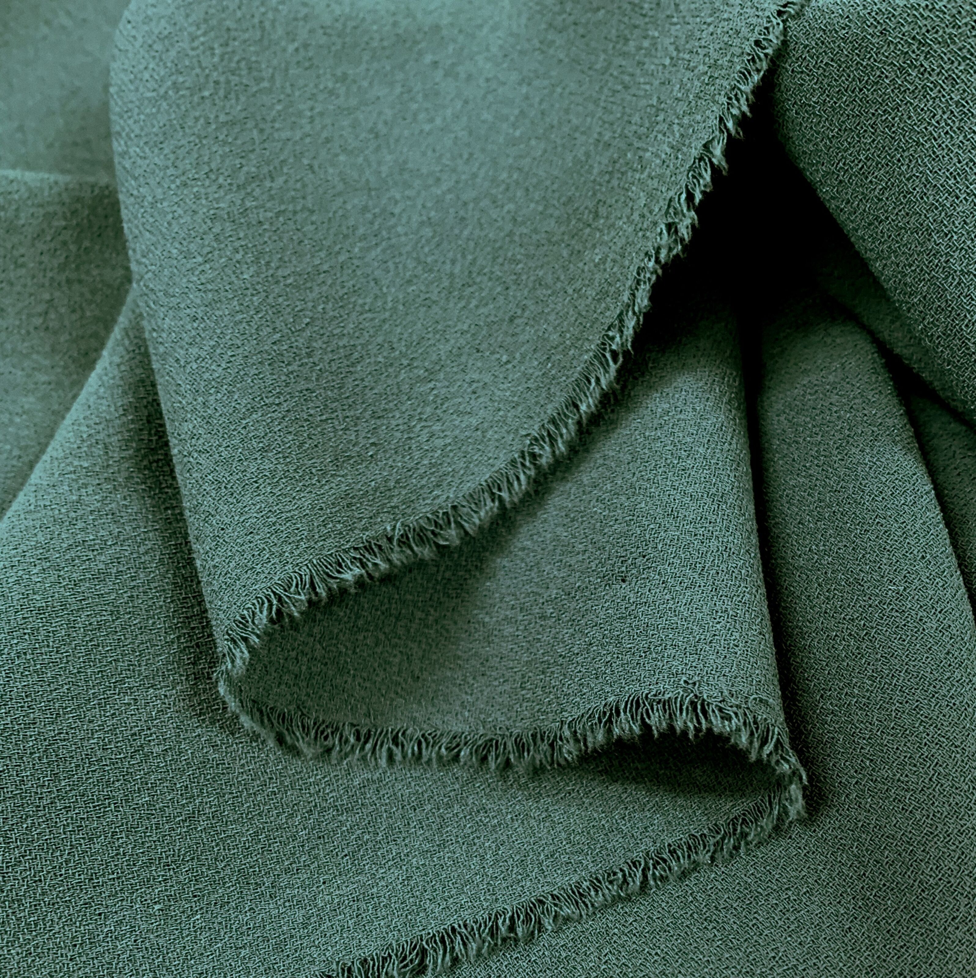  Stretch Crepe Fabric - Versatile Polyester Cloth by The Yard  with 2-Way Stretch - Ideal for Dresses, Gowns, Pants, Drapes, and Backdrops  - 1 Yard (Green) : Arts, Crafts & Sewing