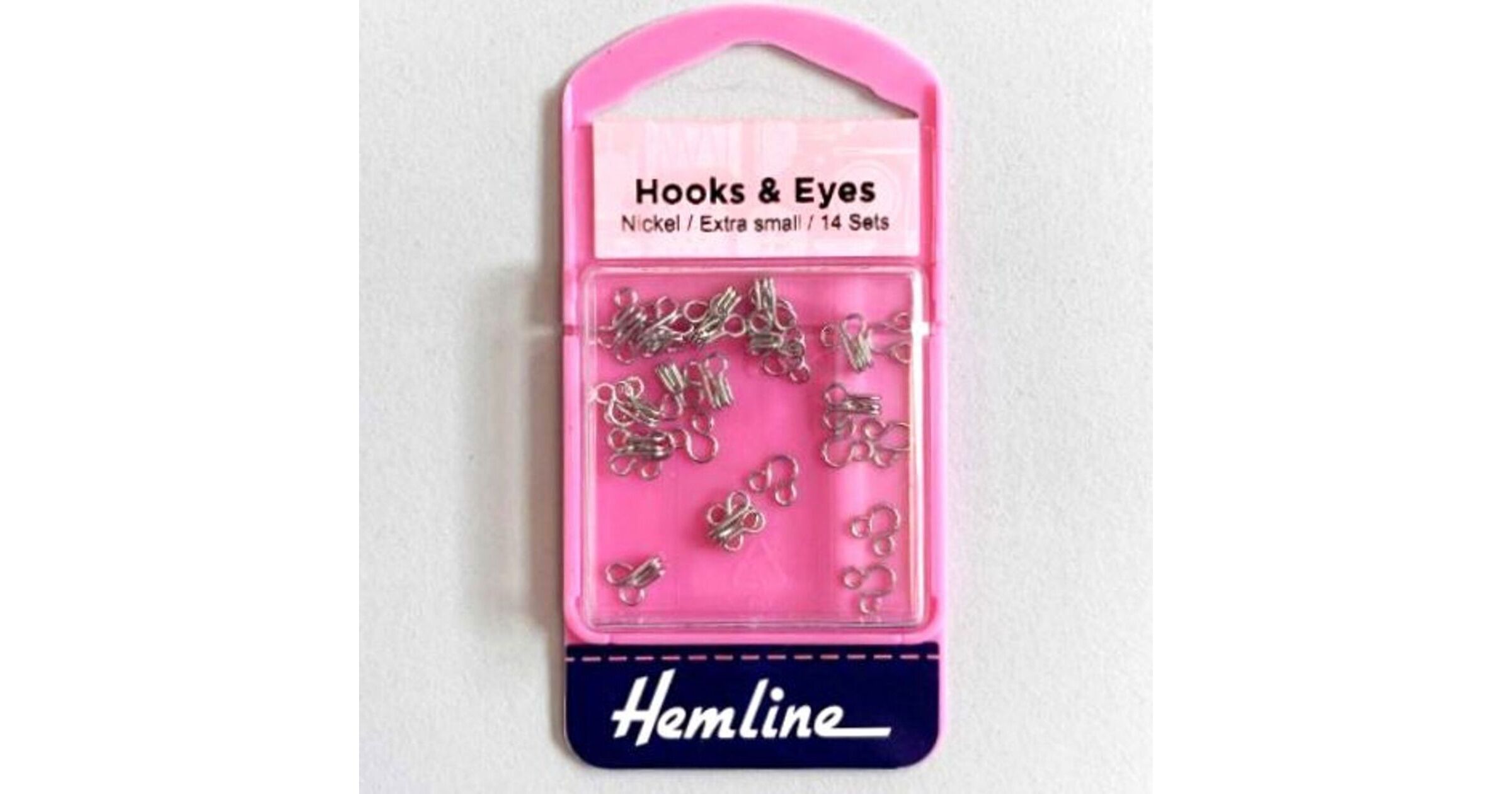 Hemline Extra Large Hooks and Eyes Size 9 - Nickel