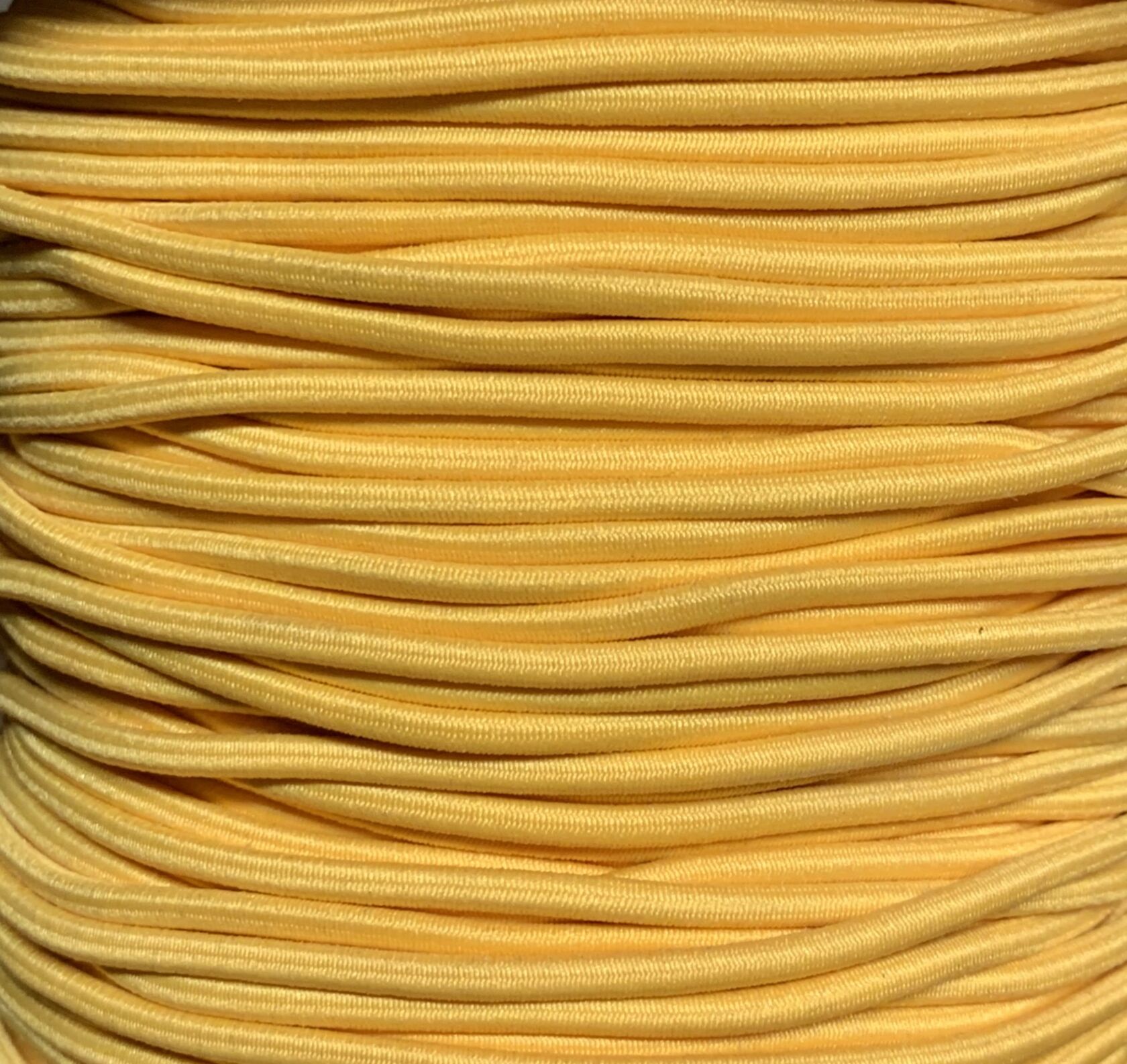 Orange Elastic Round Cord (2.5mm) - Sold in Metre Lengths