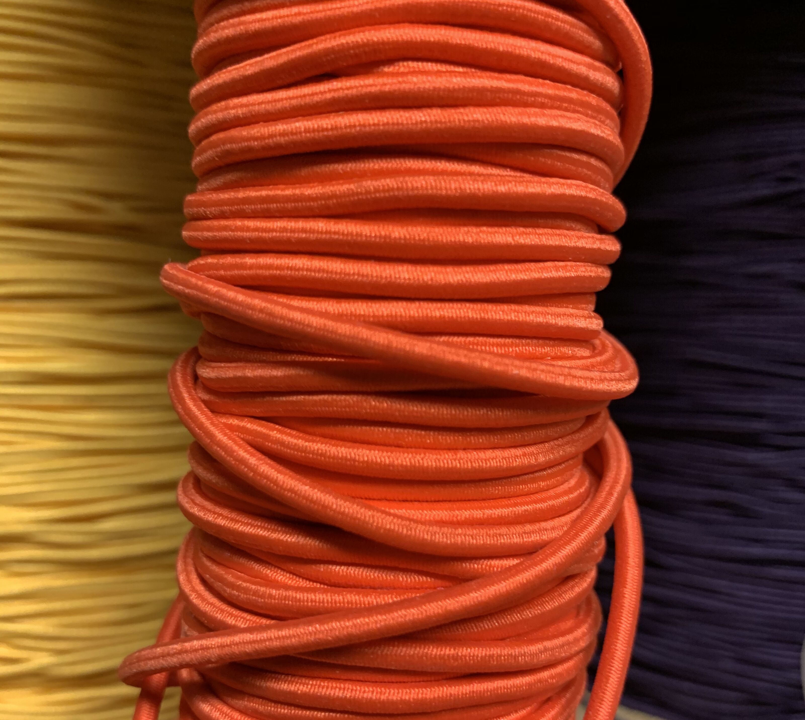 Elastic Round Cord - Orange (2.5mm)