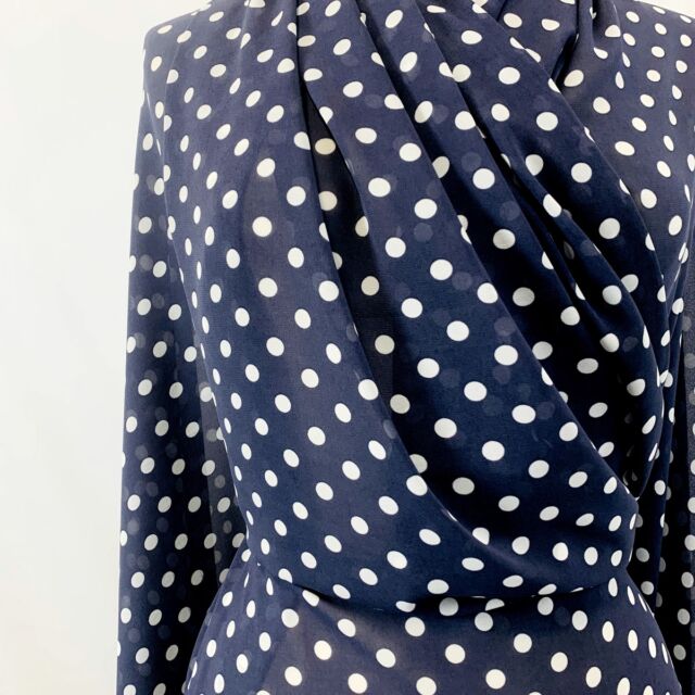 white polka dot sheer fabric