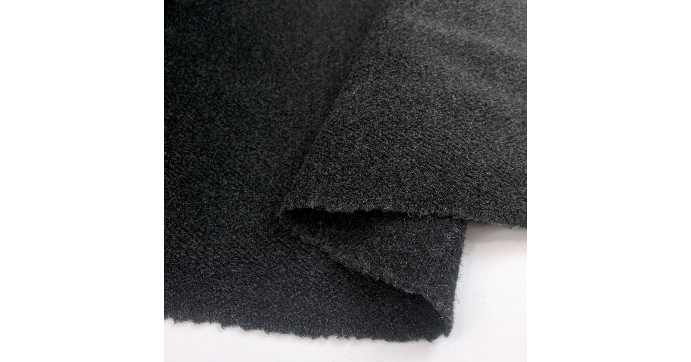 Grey British Wool Tweed Coating Fabric | Brambrook - Moorland