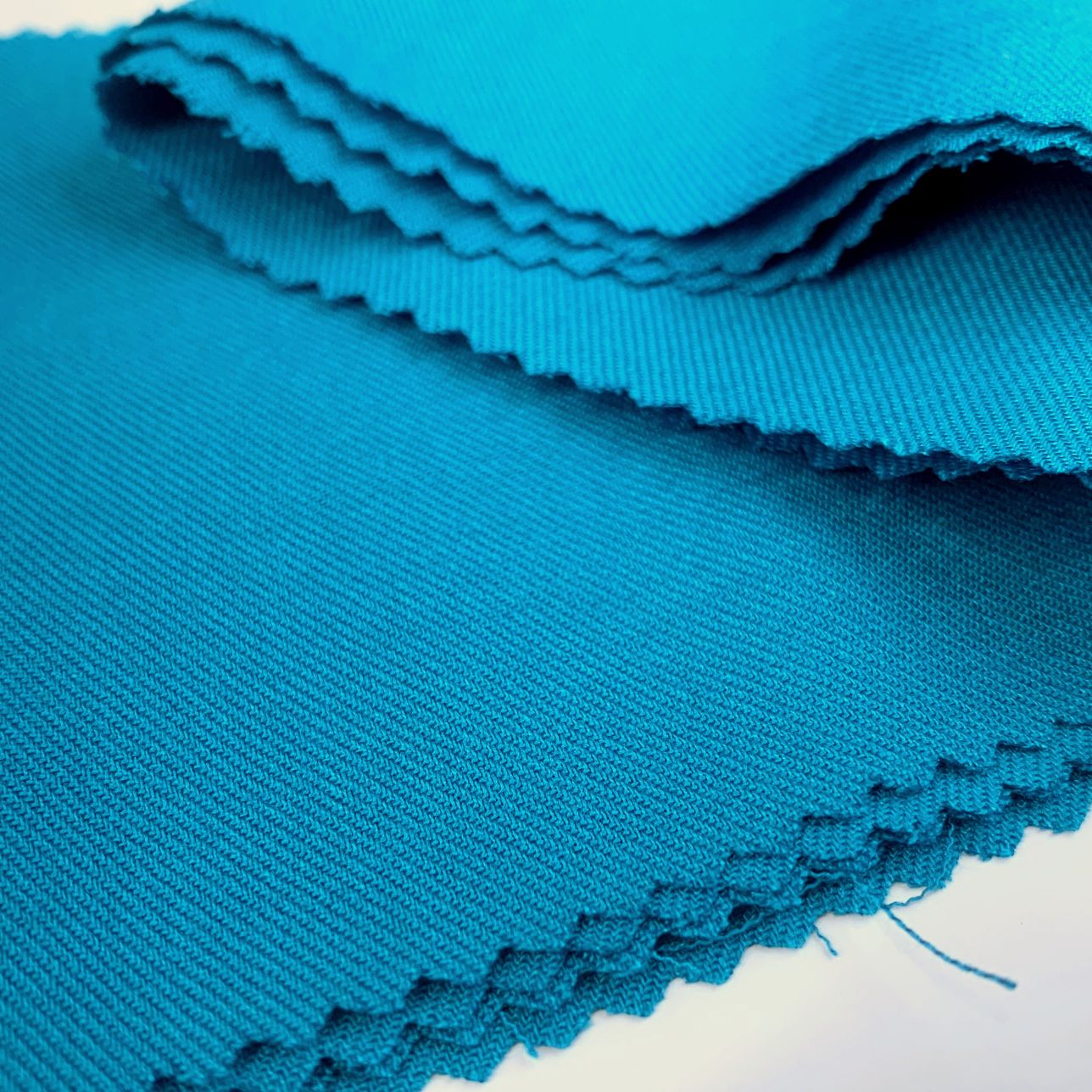 Aqua Viscose Twill Dressmaking Fabric