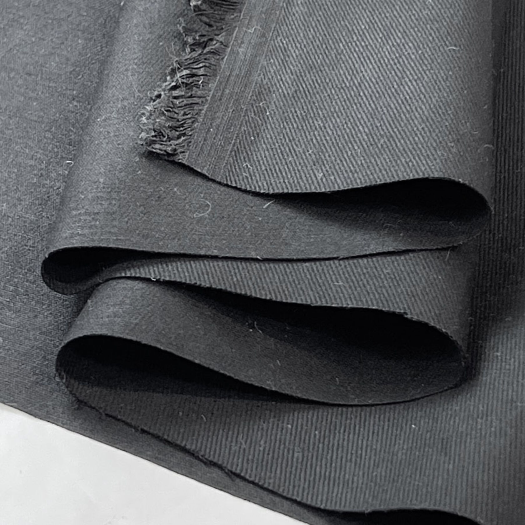 Heavy Waxed Cotton Craft Fabric Lanx Wax - Black Twill