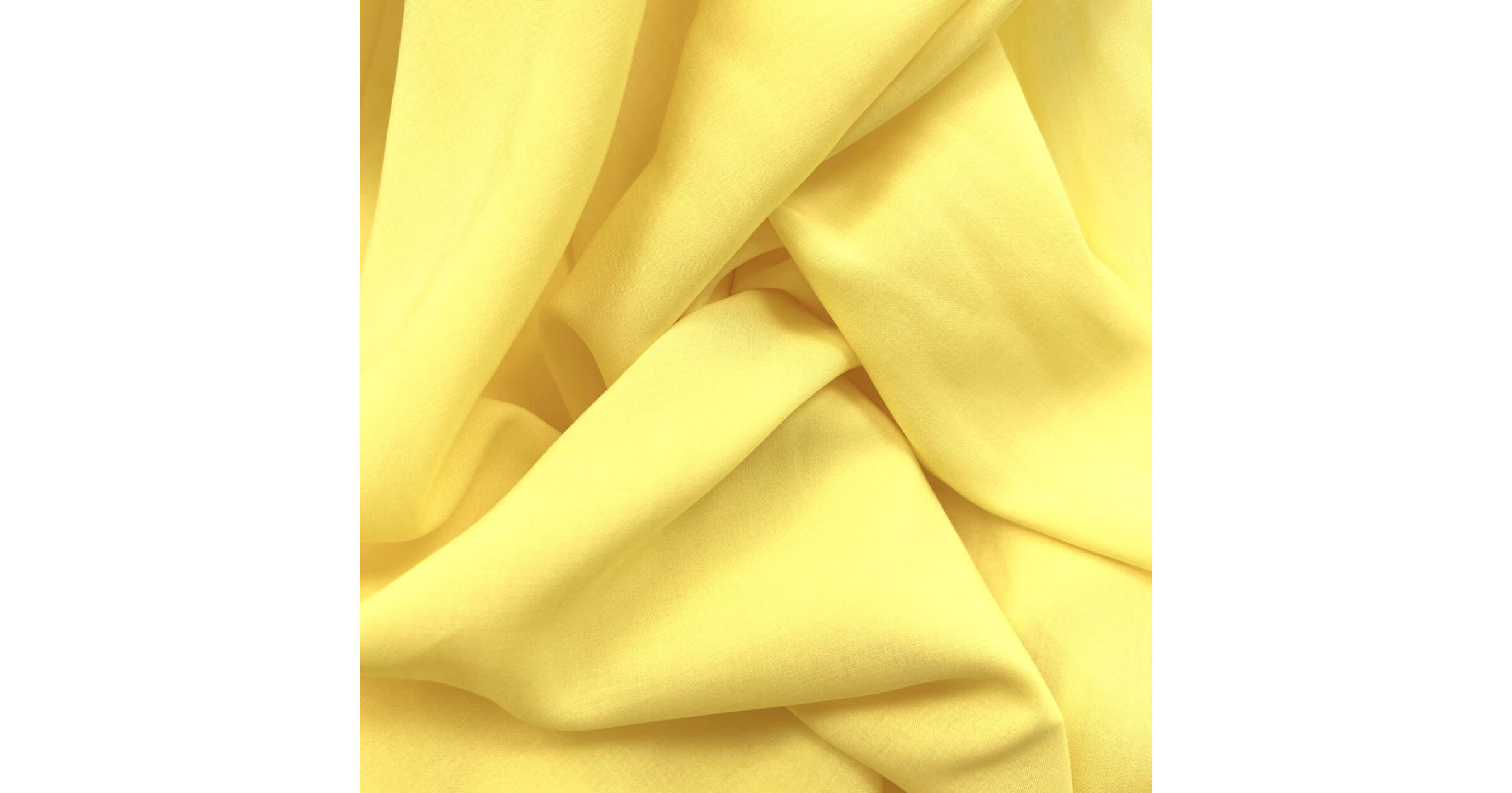 Lemon Yellow Color Cotton Voile Dress Material Fabric - Charu Creation