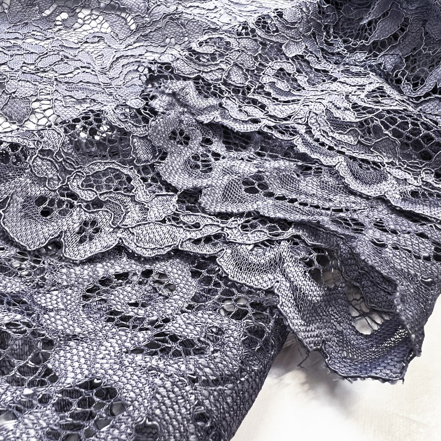 Floral lace (off-white on gray) Fabric  Lace drawing, Organic cotton knit  fabric, Lace fabric
