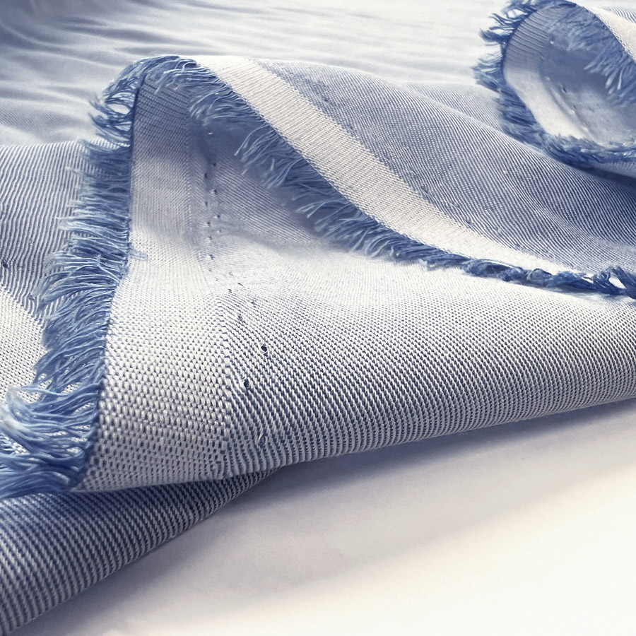 Viscose Chambray Dressmaking and Shirting Fabric - Blue