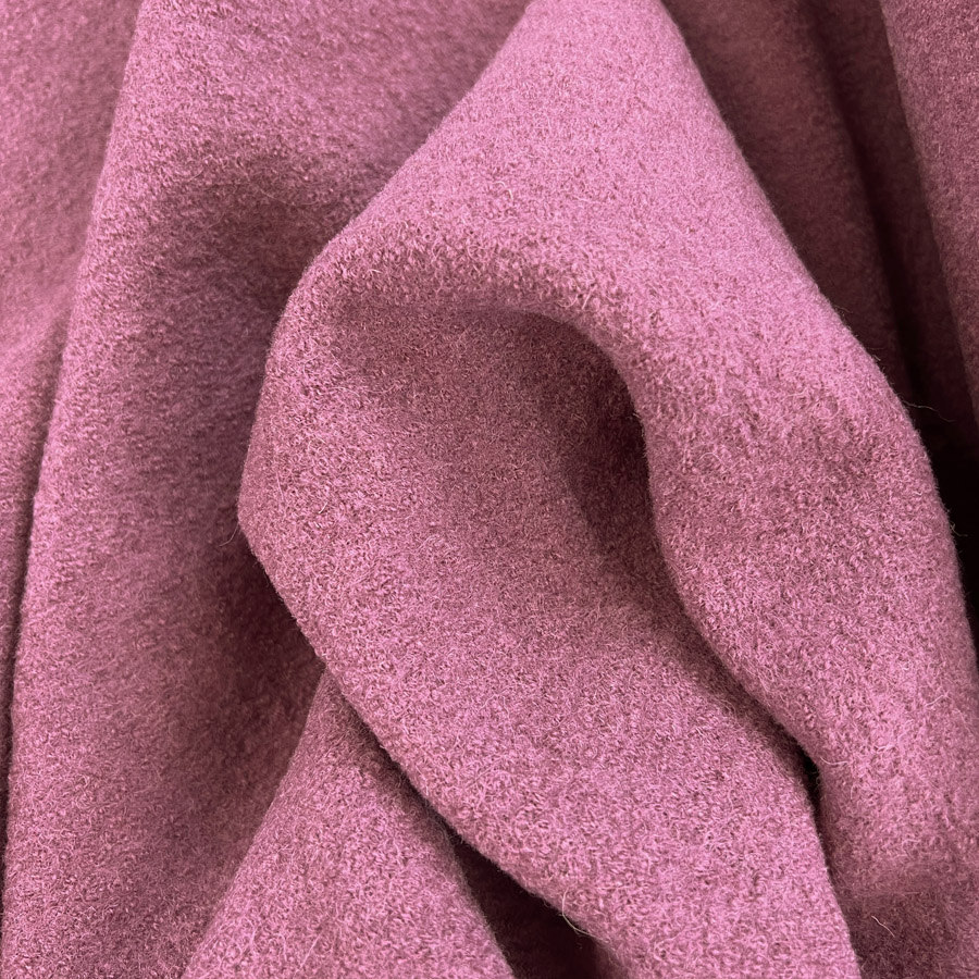 Pink Pure Luxury 100% Boiled Wool Jacket Fabric - Blush