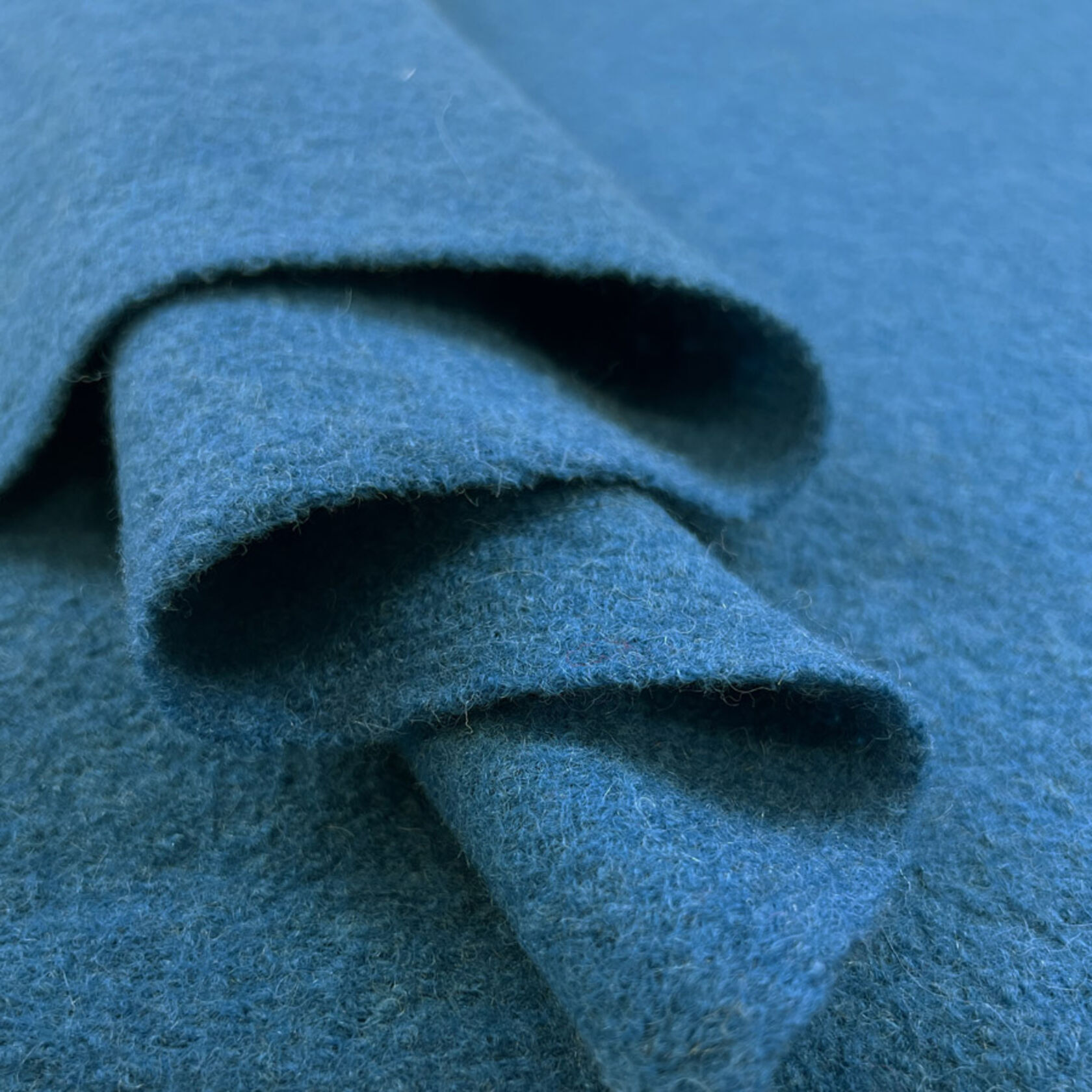 Boiled Wool - Teal, Plain Fabrics