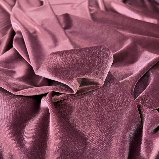 Stretch Velvet Magenta - fabric fabric