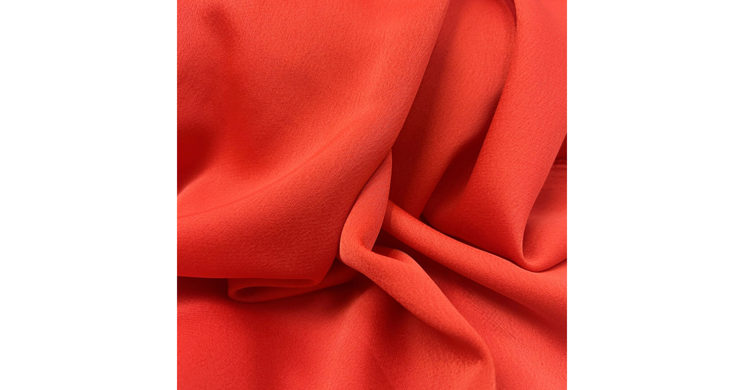 Polyester Satin Crepe Woven Dressmaking Fabric - Red