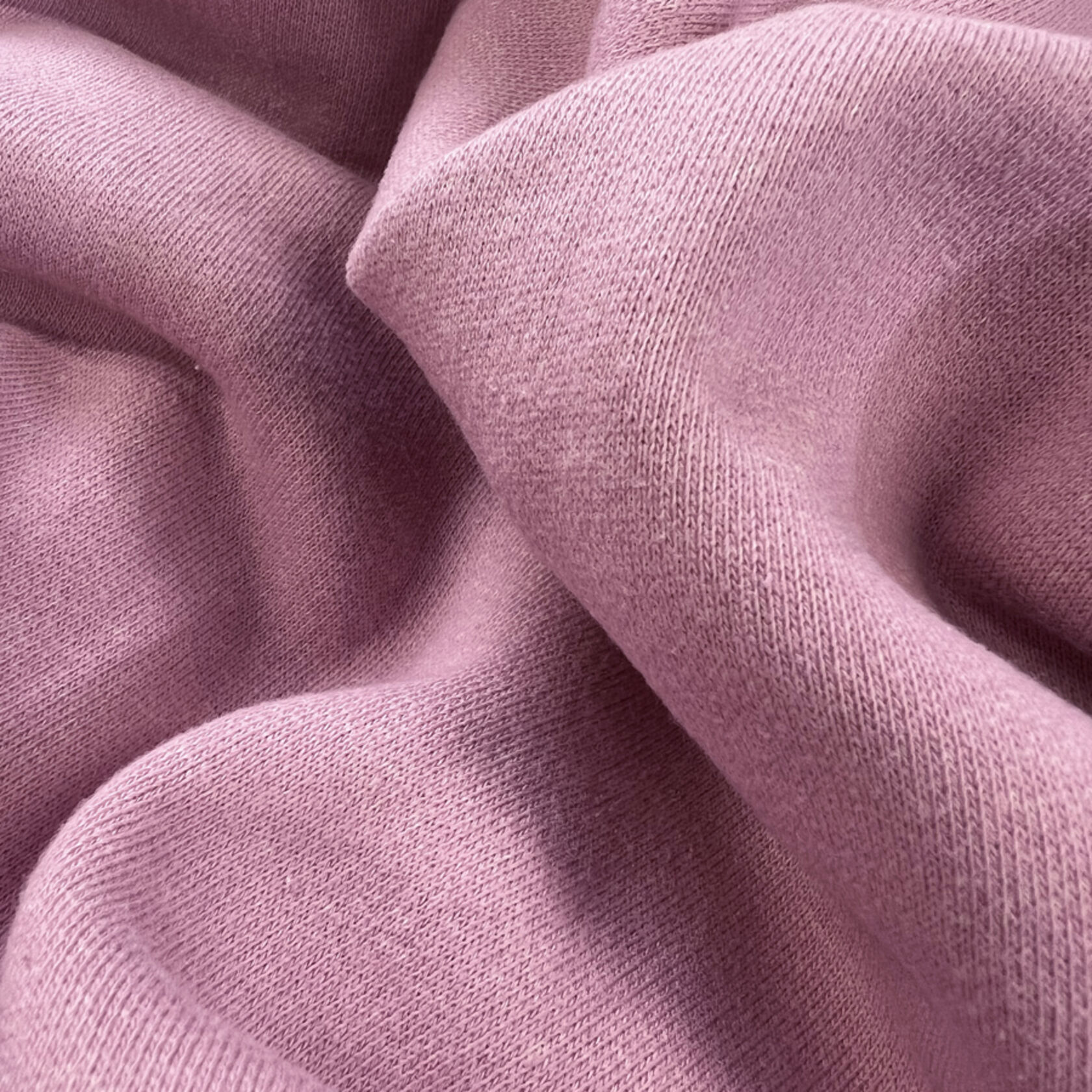 Organic Cotton Fleece - Rose, Jersey Fabric