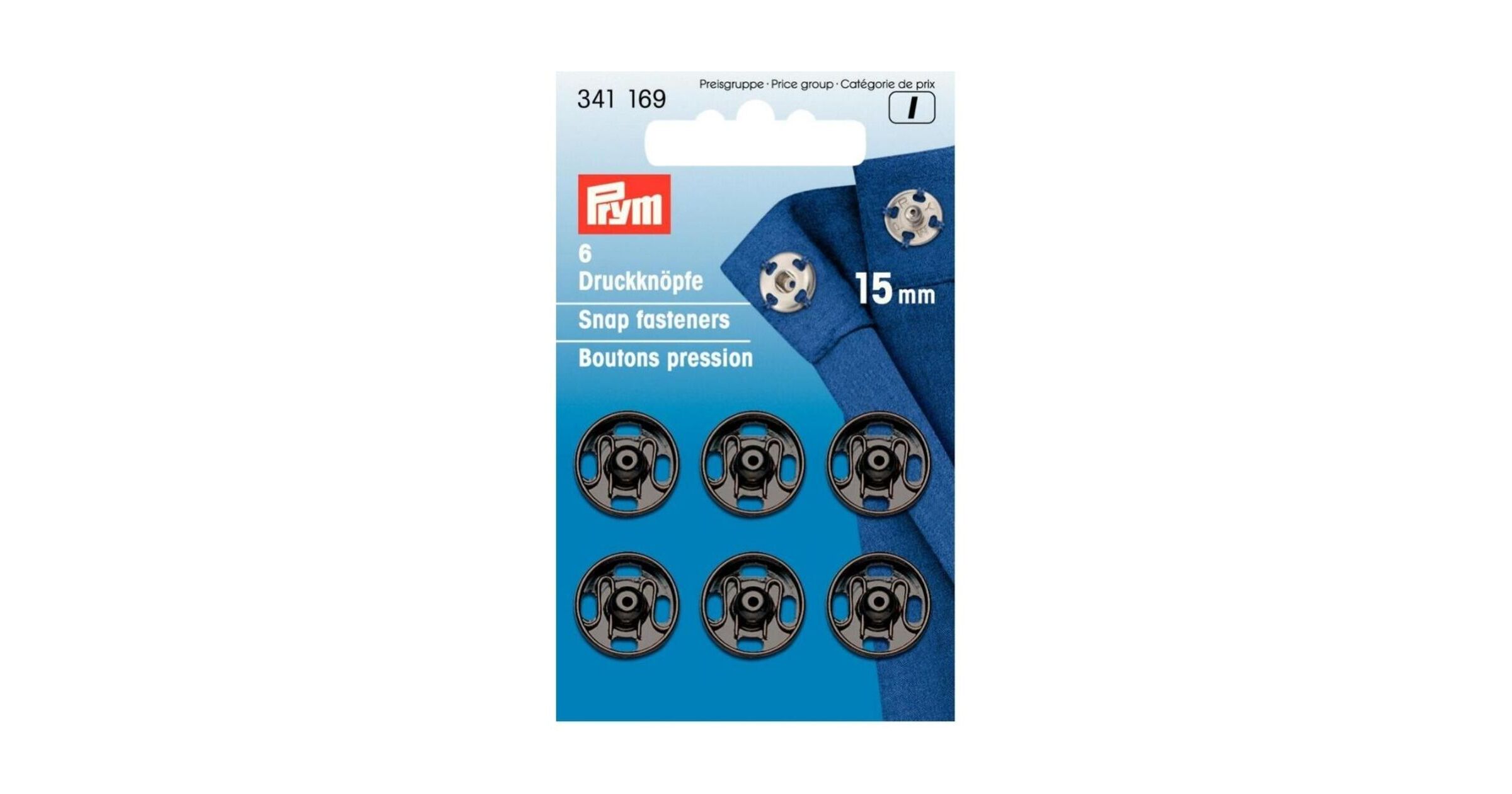 Prym - 15mm Black Snap Fasteners – London, UK - MacCulloch & Wallis