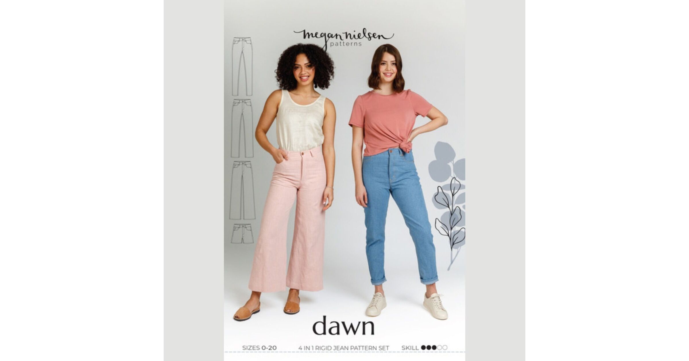 Dawn Curve Jeans (4 in 1!) Sewing Pattern