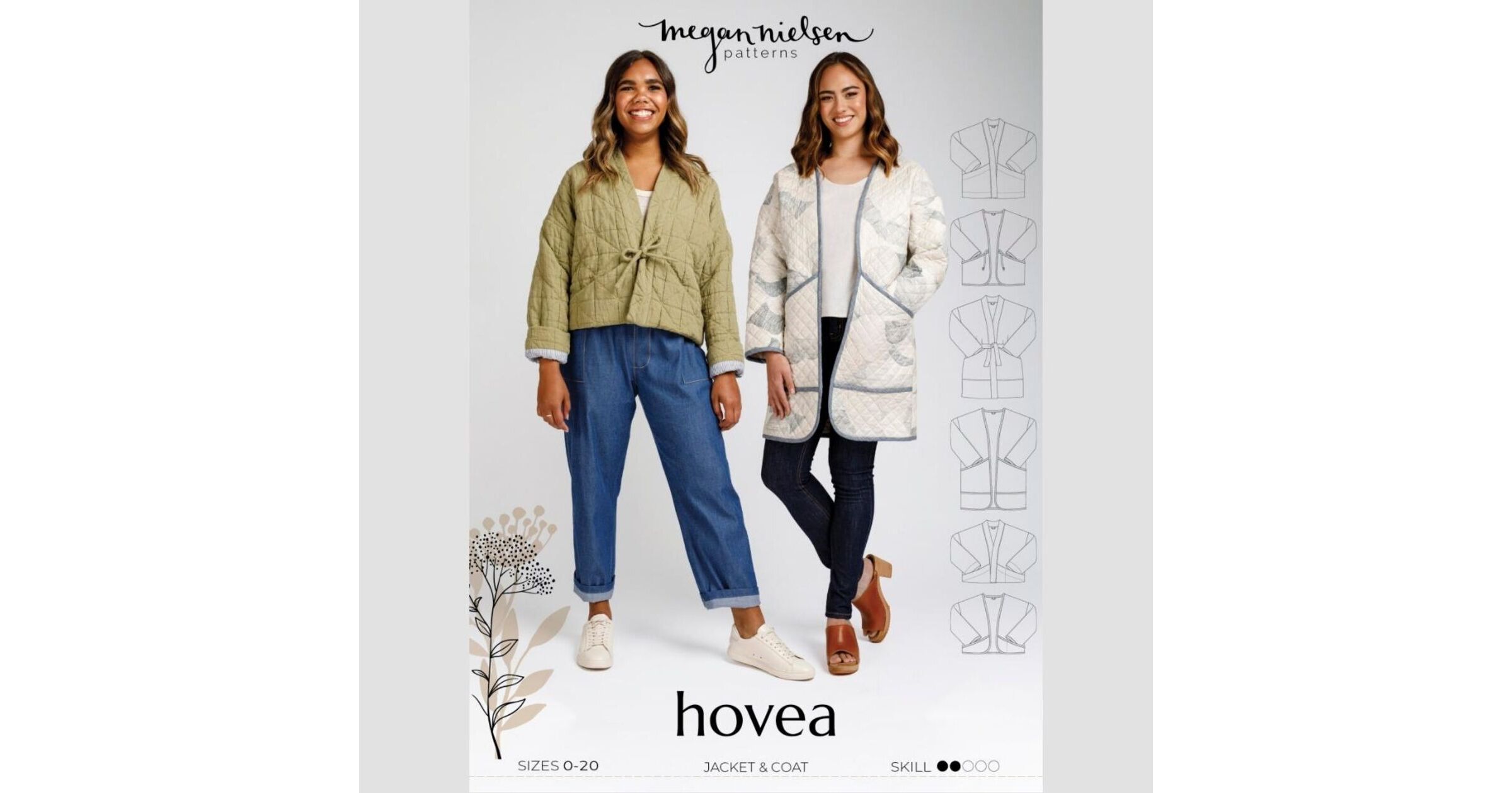 Megan Nielsen – Hovea Quilt Jacket and Coat Pattern Sizes 14 – 34 – Patch  Halifax