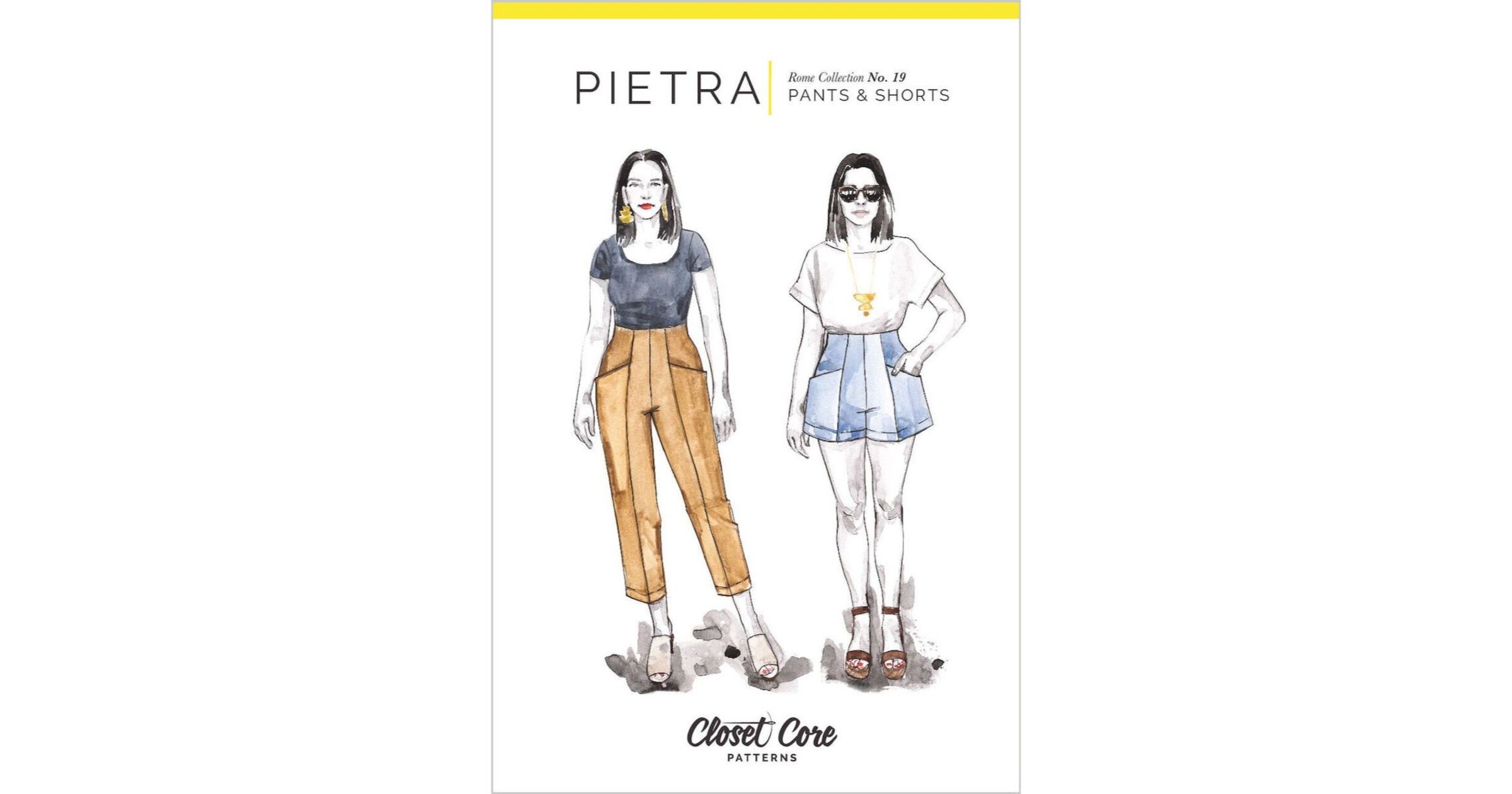 Pietra Shorts & Pants Pattern  Sewing Pattern – Closet Core Patterns