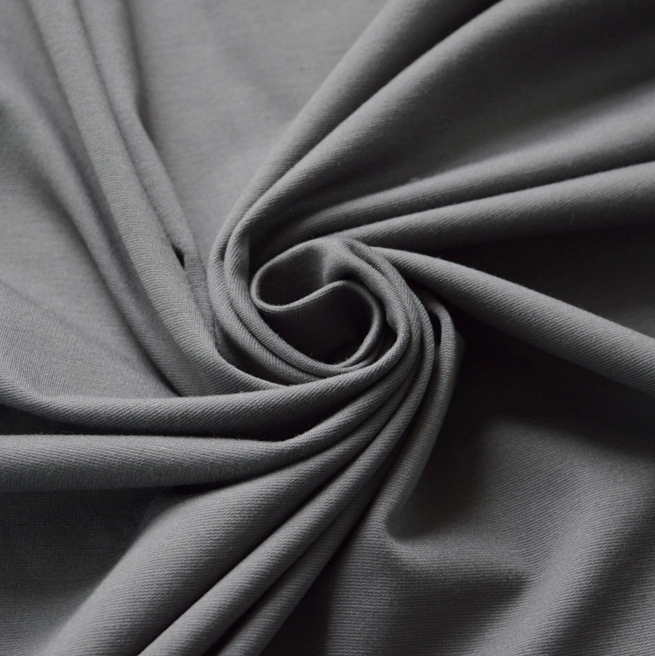 Jersey Ponte Roma Fabric | Premium Ponte - H's School Grey
