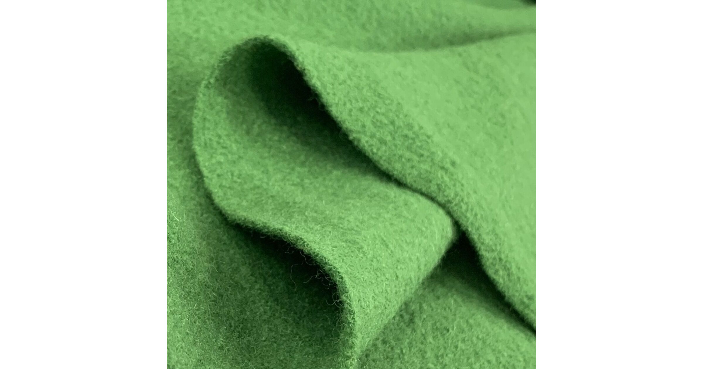 Boiled Wool & Viscose - Green Apple